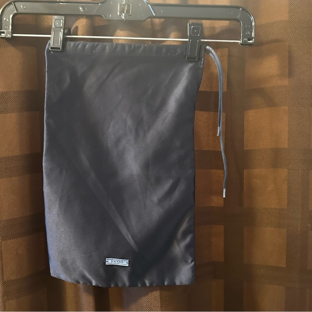 Prada Navy Blue Dust Bag Drawstring Storage Cover Travel 13” x 8.5”